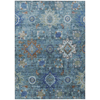Piper Looms Chantille Global ACN1927 Blue Machine Washable Area Rug main image
