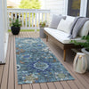 Piper Looms Chantille Global ACN1927 Blue Machine Washable Area Rug Runner Outdoor Lifestyle Image Feature
