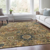 Piper Looms Chantille Global ACN1927 Brown Machine Washable Area Rug Lifestyle Image Feature