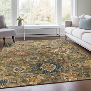 Piper Looms Chantille Global ACN1927 Brown Machine Washable Area Rug Lifestyle Image Feature