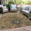 Piper Looms Chantille Global ACN1927 Brown Machine Washable Area Rug Outdoor Lifestyle Image Feature
