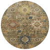 Piper Looms Chantille Global ACN1927 Brown Machine Washable Area Rug Round Main Image