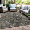 Piper Looms Chantille Global ACN1927 Pewter Machine Washable Area Rug Outdoor Lifestyle Image Feature