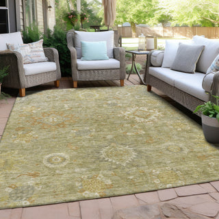 Piper Looms Chantille Global ACN1927 Sage Machine Washable Area Rug Outdoor Lifestyle Image Feature