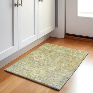 Piper Looms Chantille Global ACN1927 Sage Machine Washable Area Rug Scatter Lifestyle Image Feature