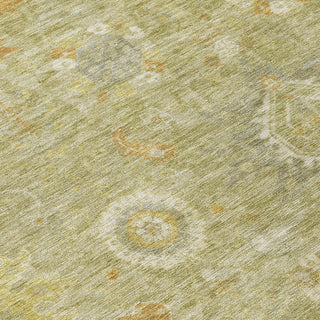Piper Looms Chantille Global ACN1927 Sage Machine Washable Area Rug Swatch Image