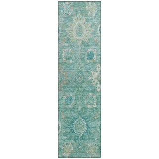 Piper Looms Chantille Global ACN1927 Teal Machine Washable Area Rug Runner Main Image