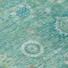 Piper Looms Chantille Global ACN1927 Teal Machine Washable Area Rug Swatch Image