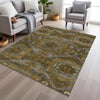 Piper Looms Chantille Global ACN1928 Brown Machine Washable Area Rug Lifestyle Image Feature