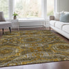 Piper Looms Chantille Global ACN1928 Brown Machine Washable Area Rug Lifestyle Image Feature