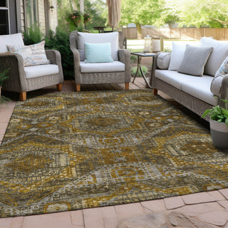 Piper Looms Chantille Global ACN1928 Brown Machine Washable Area Rug Outdoor Lifestyle Image Feature