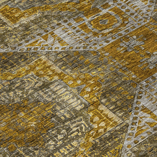 Piper Looms Chantille Global ACN1928 Brown Machine Washable Area Rug Swatch Image