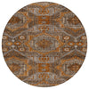 Piper Looms Chantille Global ACN1928 Copper Machine Washable Area Rug Round Main Image