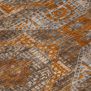 Piper Looms Chantille Global ACN1928 Copper Machine Washable Area Rug Swatch Image