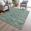 Piper Looms Chantille Global ACN1929 Green Machine Washable Area Rug Lifestyle Image Feature