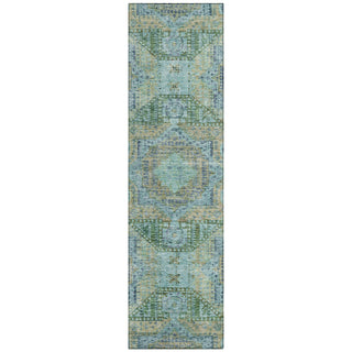 Piper Looms Chantille Global ACN1929 Green Machine Washable Area Rug Runner Main Image