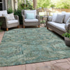 Piper Looms Chantille Global ACN1929 Sage Machine Washable Area Rug Outdoor Lifestyle Image Feature
