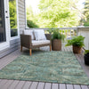 Piper Looms Chantille Global ACN1929 Sage Machine Washable Area Rug Outdoor Lifestyle Image Feature