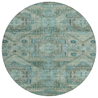 Piper Looms Chantille Global ACN1929 Sage Machine Washable Area Rug Round Main Image