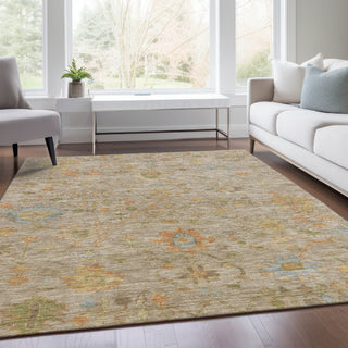 Piper Looms Chantille Global ACN1930 Beige Machine Washable Area Rug Lifestyle Image Feature