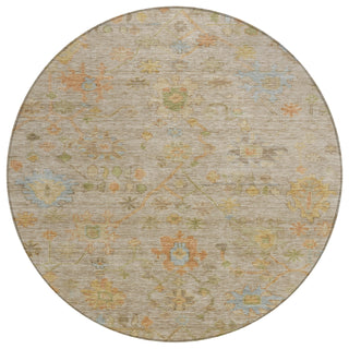 Piper Looms Chantille Global ACN1930 Beige Machine Washable Area Rug Round Main Image