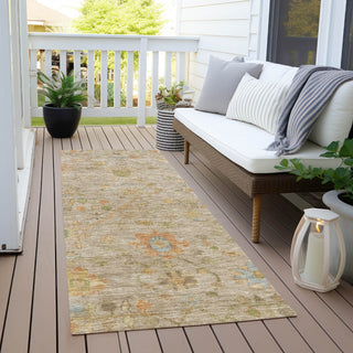 Piper Looms Chantille Global ACN1930 Beige Machine Washable Area Rug Runner Outdoor Lifestyle Image Feature