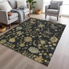 Piper Looms Chantille Global ACN1930 Black Machine Washable Area Rug Lifestyle Image Feature