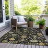 Piper Looms Chantille Global ACN1930 Black Machine Washable Area Rug Outdoor Lifestyle Image Feature