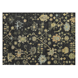 Piper Looms Chantille Global ACN1930 Black Machine Washable Area Rug Scatter Main Image