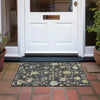 Piper Looms Chantille Global ACN1930 Black Machine Washable Area Rug Scatter Outdoor Lifestyle Image Feature