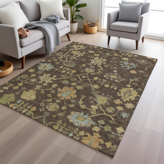 Piper Looms Chantille Global ACN1930 Brown Machine Washable Area Rug Lifestyle Image Feature