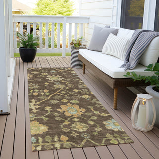 Piper Looms Chantille Global ACN1930 Brown Machine Washable Area Rug Runner Outdoor Lifestyle Image Feature