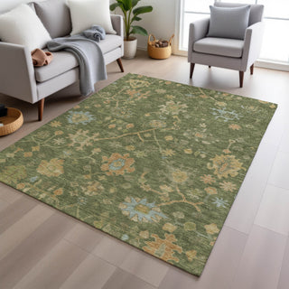 Piper Looms Chantille Global ACN1930 Fern Machine Washable Area Rug Lifestyle Image Feature