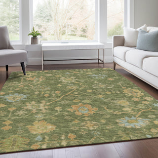 Piper Looms Chantille Global ACN1930 Fern Machine Washable Area Rug Lifestyle Image Feature