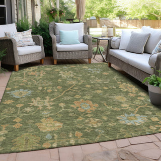 Piper Looms Chantille Global ACN1930 Fern Machine Washable Area Rug Outdoor Lifestyle Image Feature