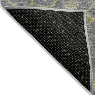 Piper Looms Chantille Global ACN1930 Gray Machine Washable Area Rug Backing Image