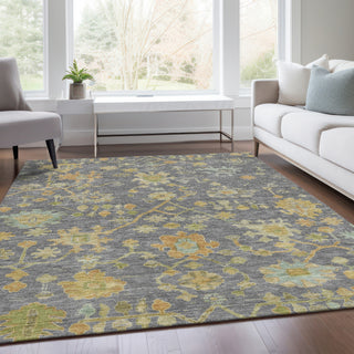 Piper Looms Chantille Global ACN1930 Gray Machine Washable Area Rug Lifestyle Image Feature