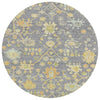 Piper Looms Chantille Global ACN1930 Gray Machine Washable Area Rug Round Main Image