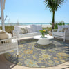 Piper Looms Chantille Global ACN1930 Gray Machine Washable Area Rug Round Outdoor Lifestyle Image Feature