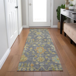 Piper Looms Chantille Global ACN1930 Gray Machine Washable Area Rug Runner Lifestyle Image Feature