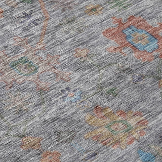 Piper Looms Chantille Global ACN1930 Gray Machine Washable Area Rug Swatch Image