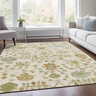 Piper Looms Chantille Global ACN1930 Ivory Machine Washable Area Rug Lifestyle Image Feature