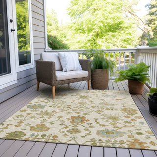 Piper Looms Chantille Global ACN1930 Ivory Machine Washable Area Rug Outdoor Lifestyle Image Feature