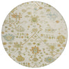 Piper Looms Chantille Global ACN1930 Ivory Machine Washable Area Rug Round Main Image