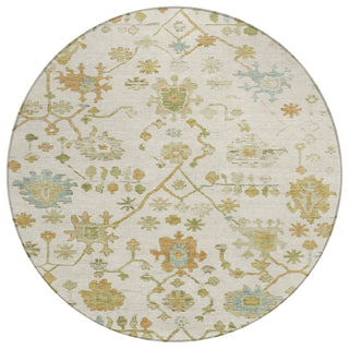 Piper Looms Chantille Global ACN1930 Ivory Machine Washable Area Rug Round Main Image
