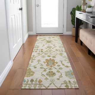 Piper Looms Chantille Global ACN1930 Ivory Machine Washable Area Rug Runner Lifestyle Image Feature