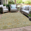 Piper Looms Chantille Global ACN1930 Khaki Machine Washable Area Rug Outdoor Lifestyle Image Feature
