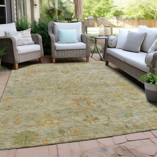 Piper Looms Chantille Global ACN1930 Khaki Machine Washable Area Rug Outdoor Lifestyle Image Feature
