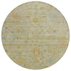 Piper Looms Chantille Global ACN1930 Khaki Machine Washable Area Rug Round Main Image
