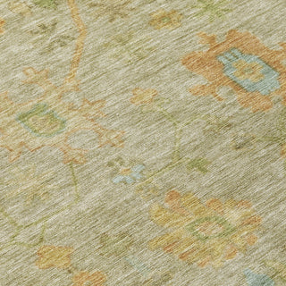 Piper Looms Chantille Global ACN1930 Khaki Machine Washable Area Rug Swatch Image